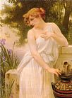 Guillaume Seignac Canvas Paintings - Beauty At The Well